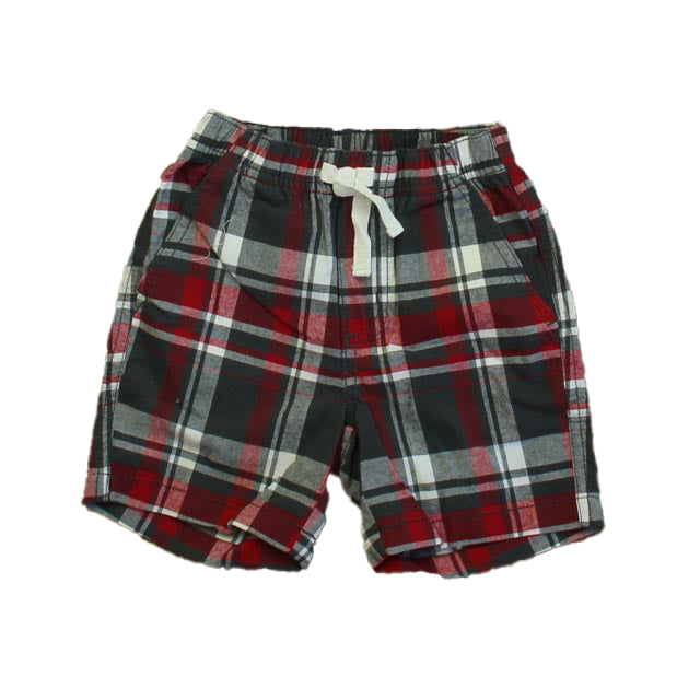 Gymboree Boys Red | Gray Plaid Shorts Size: 6-12 Months Red | Gray Plaid