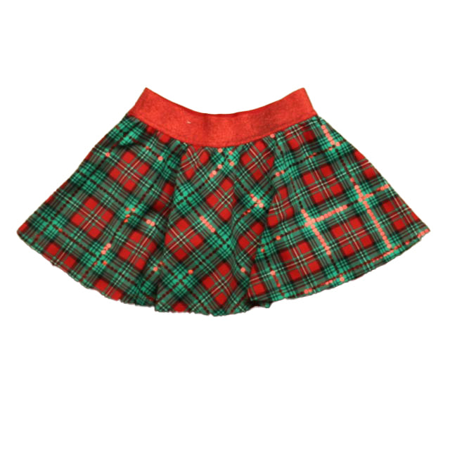 Justice Girls Red | Green Plaid Skirt Size: 8 Years