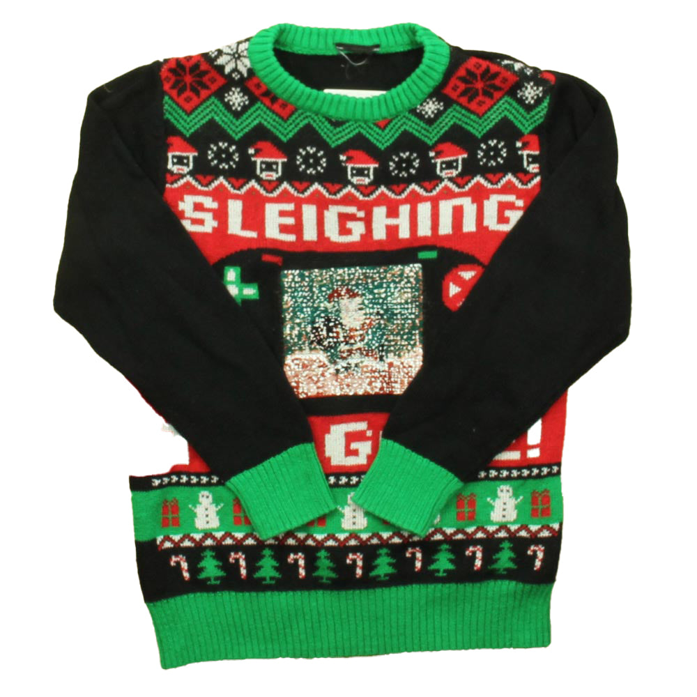 Unknown Brand Boys Red | Green Sweater Size: 6 Years