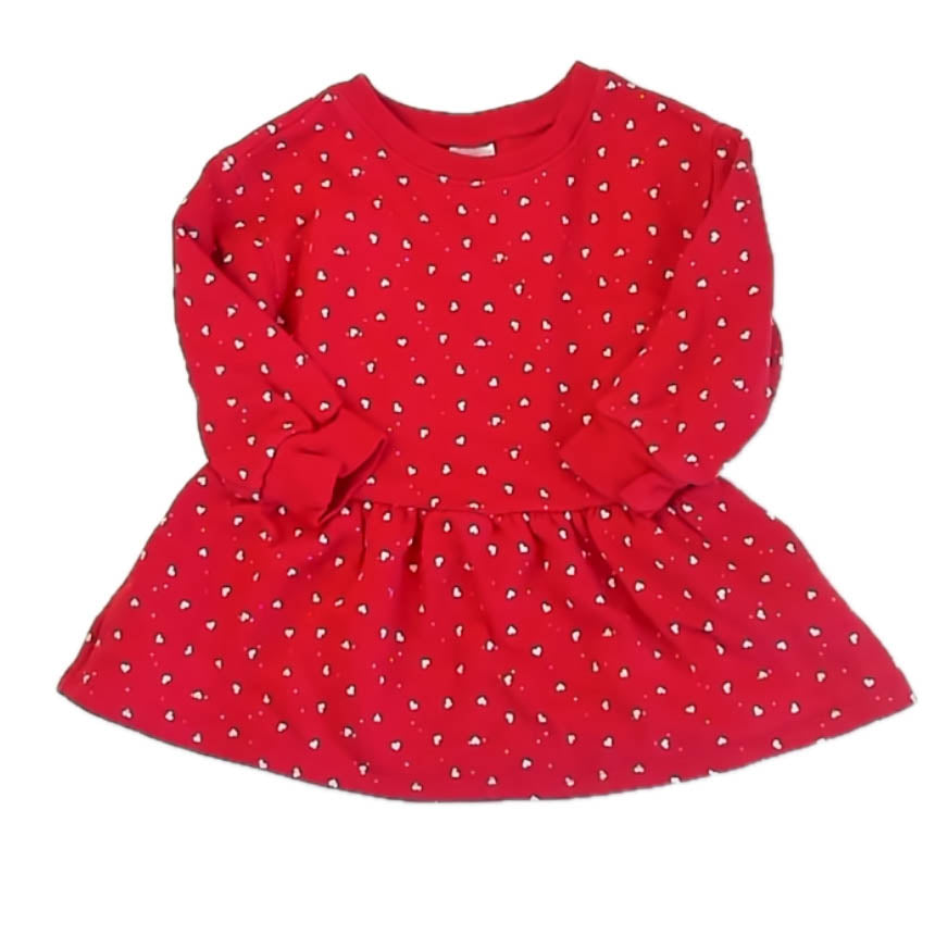 Gap Girls Red Hearts Dress Size: 2T Red Hearts