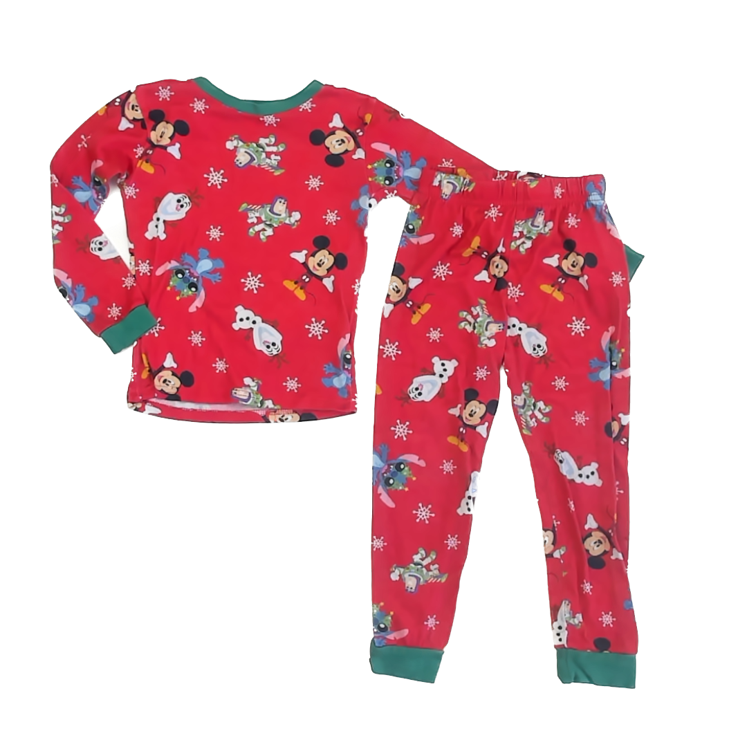 Disney Boys Red Mickey 2-piece Pajamas Size: 6 Years Red Mickey
