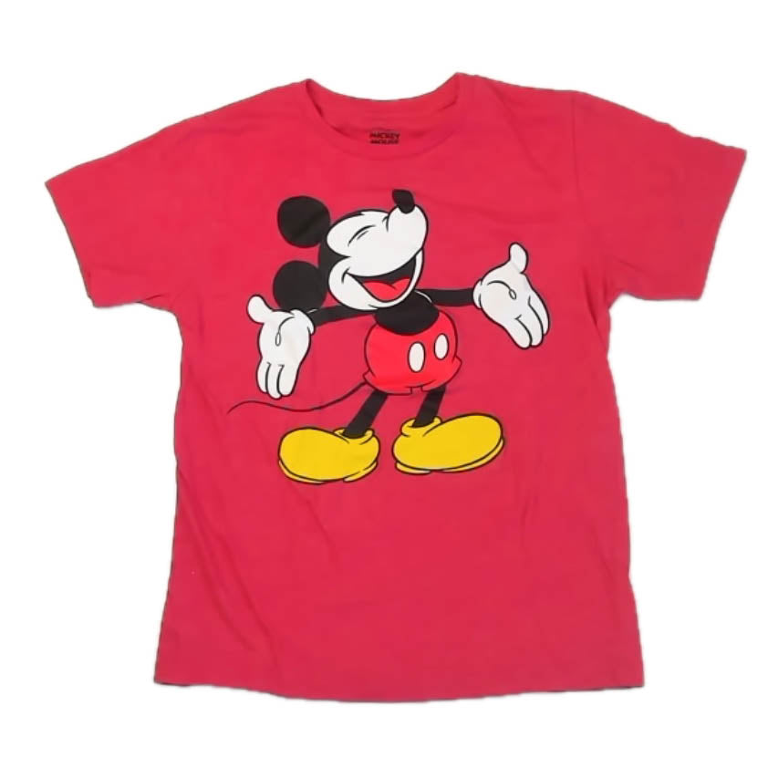 Disney Boys Red Mickey T-Shirt Size: 14 Years Red Mickey
