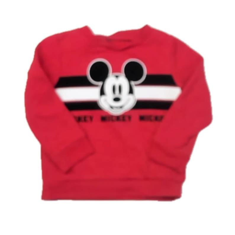 Disney Girls Red Mickey Sweatshirt Size: 3T Red Mickey