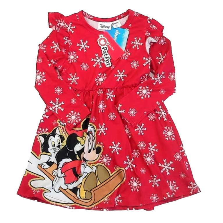 Disney Girls Red Minnie Dress Size: 3T Red Minnie