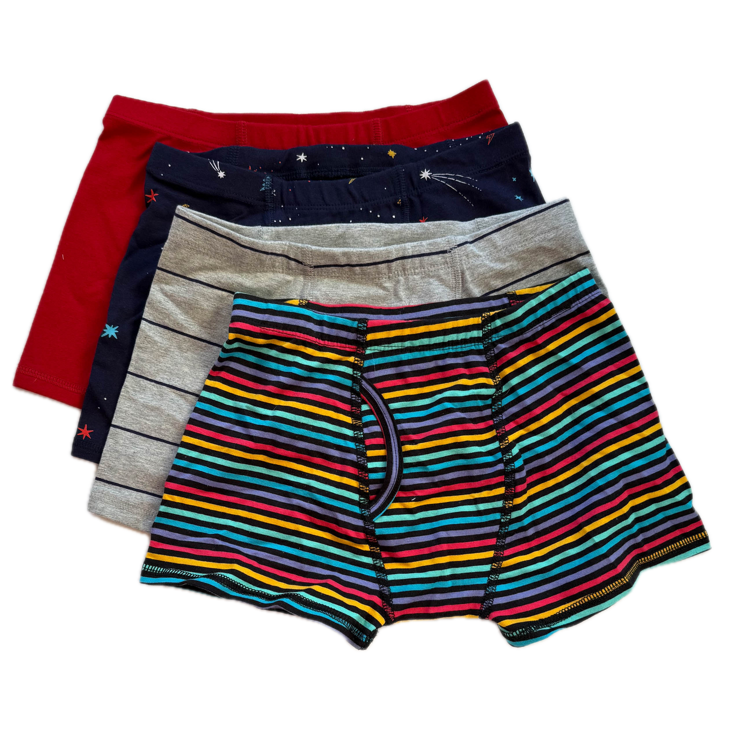 Mightly Boys Red | Navy | Gray |Black Stripe Accessory Size: 6-14 Years Red | Navy | Gray |Black Stripe