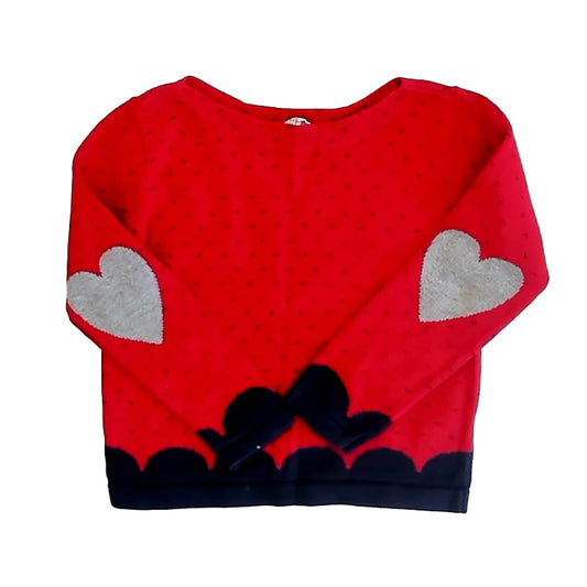 Egg Girls Red | Navy Sweater Size: 2T Red | Navy