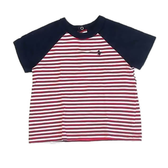 Ralph Lauren Boys Red | Navy T-Shirt Size: 12 Months Red | Navy