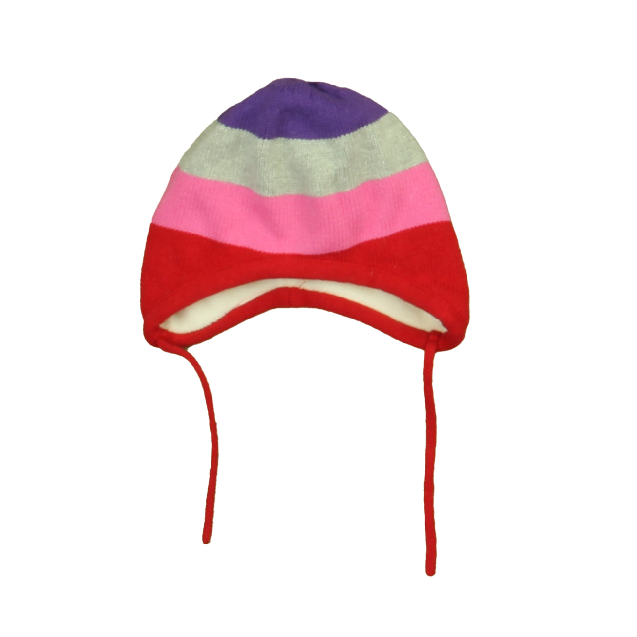 Hanna Andersson Girls Red | Pink | Gray | Purple Winter Hat Size: 3-12 Months Red | Pink | Gray | Purple