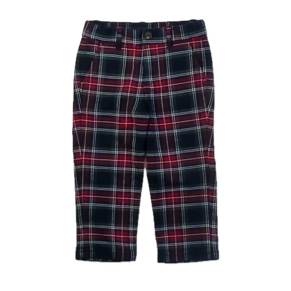 Gymboree Boys Red Plaid Pants Size: 2T Red Plaid