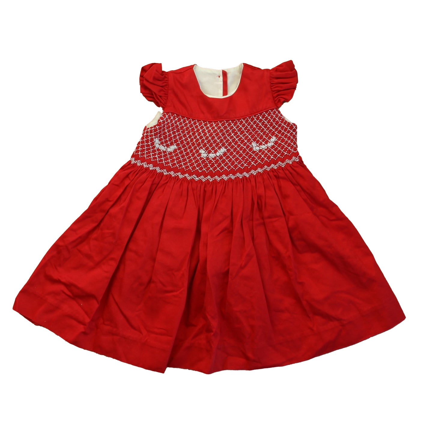 Lorena Lopez by Lolo's Girls Red Smocked Dress Size: 2T Red Smocked