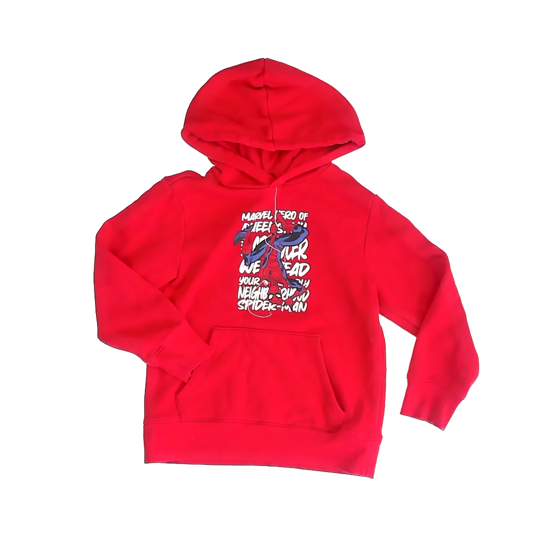 Spiderman Boys Red | Spiderman Hoodie Size: S (6-7) Red | Spiderman