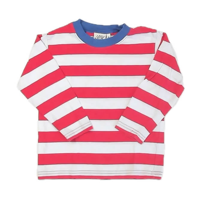 Luigi Boys Red Stripe Long Sleeve T-Shirt Size: 5T Red Stripe