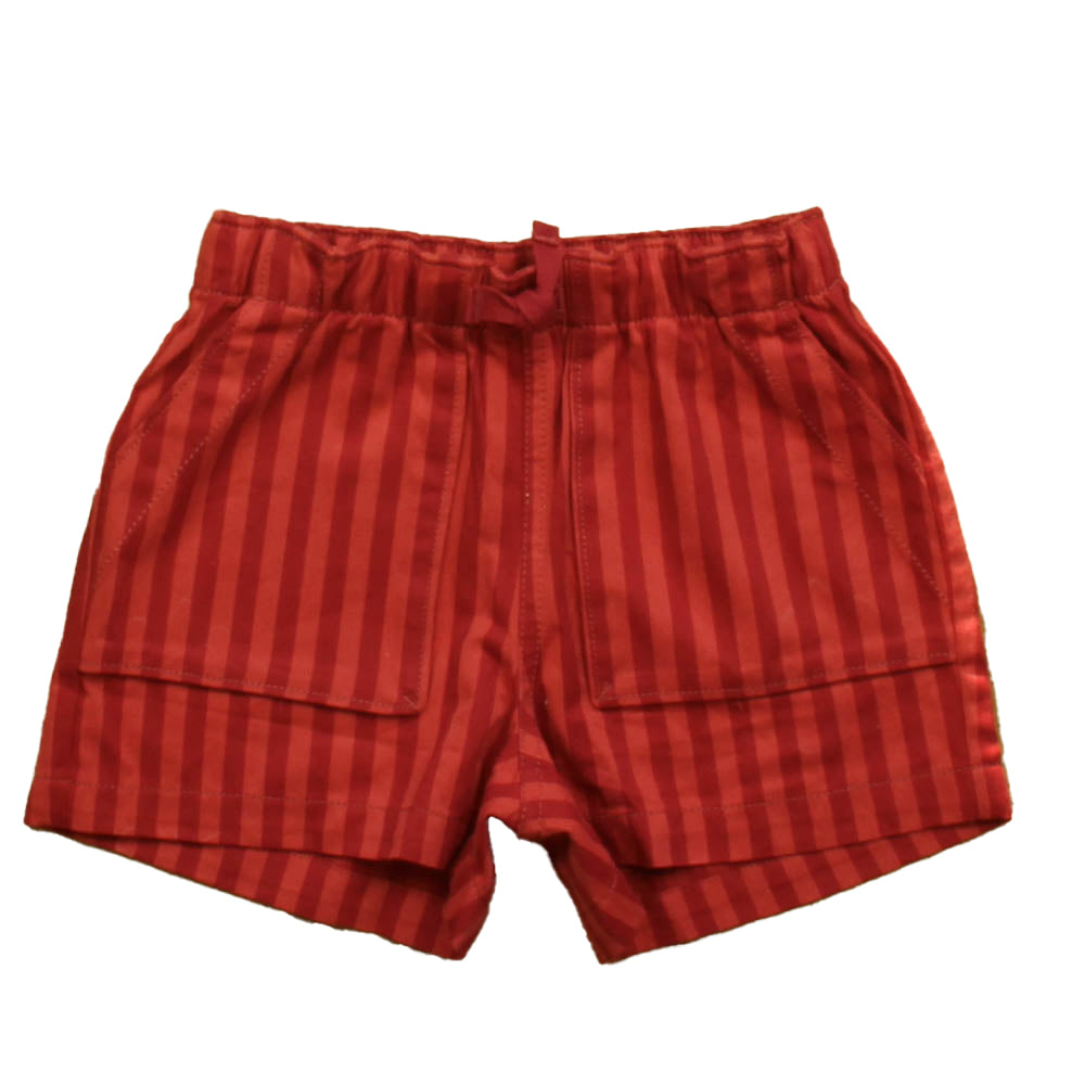 Tea Girls Red Stripe Shorts Size: 5 Years Red Stripe