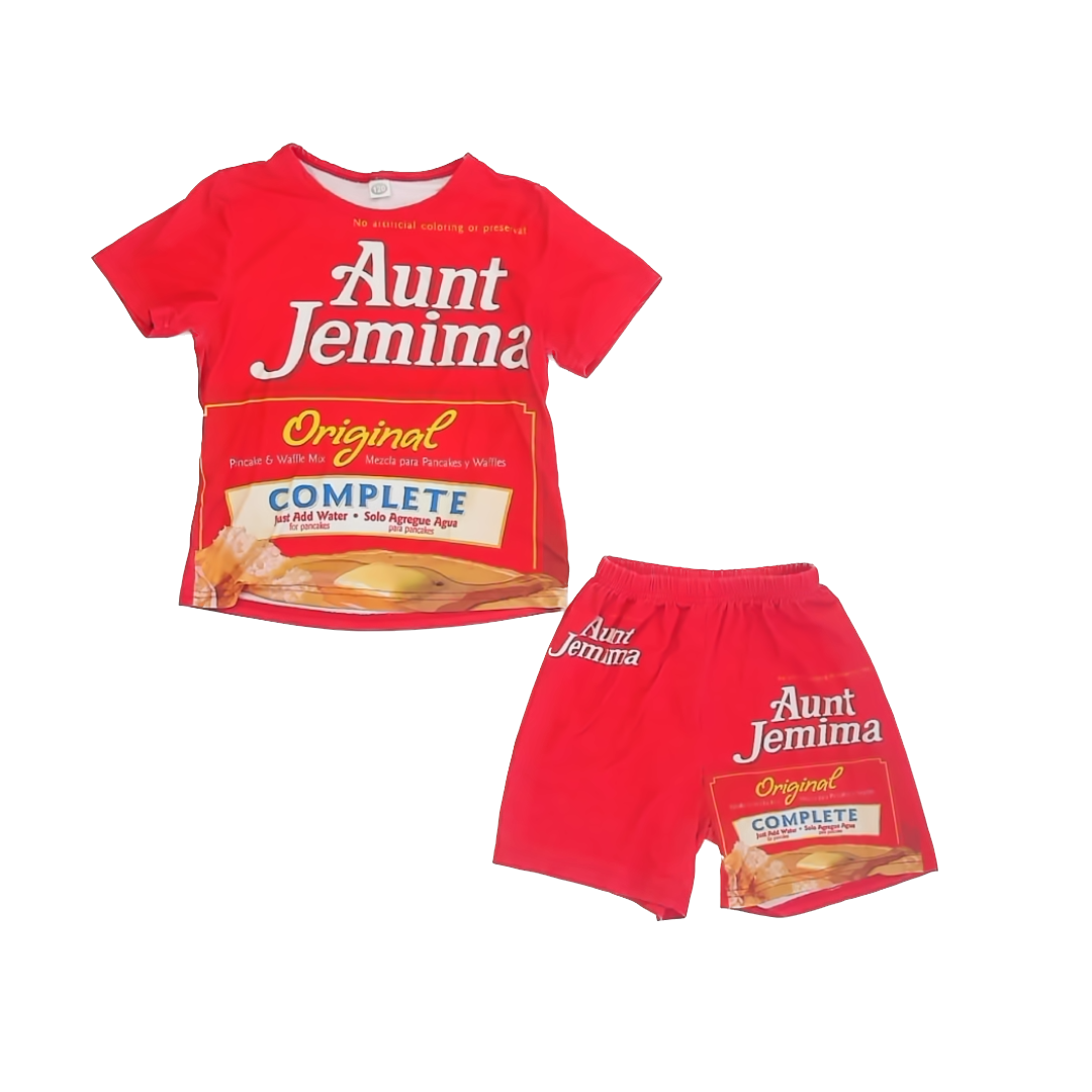 Unknown Brand Boys Red Syrup 2-piece Pajamas Size: 6-7 Years (eu120) Red Syrup