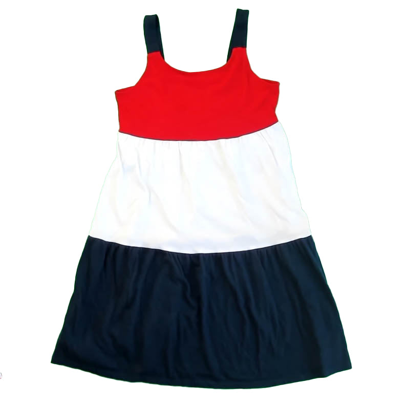 Wonder Nation Girls Red | White | Blue Dress Size: 10-12 Years Red | White | Blue