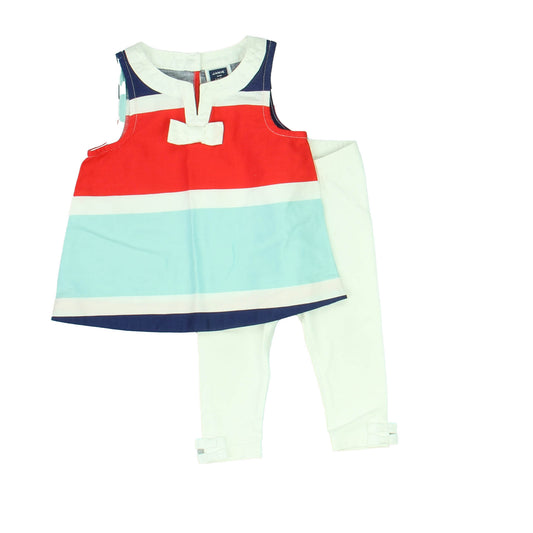 Janie and Jack Girls Red | White | Blue Apparel Sets Size: 6-12 Months Red | White | Blue