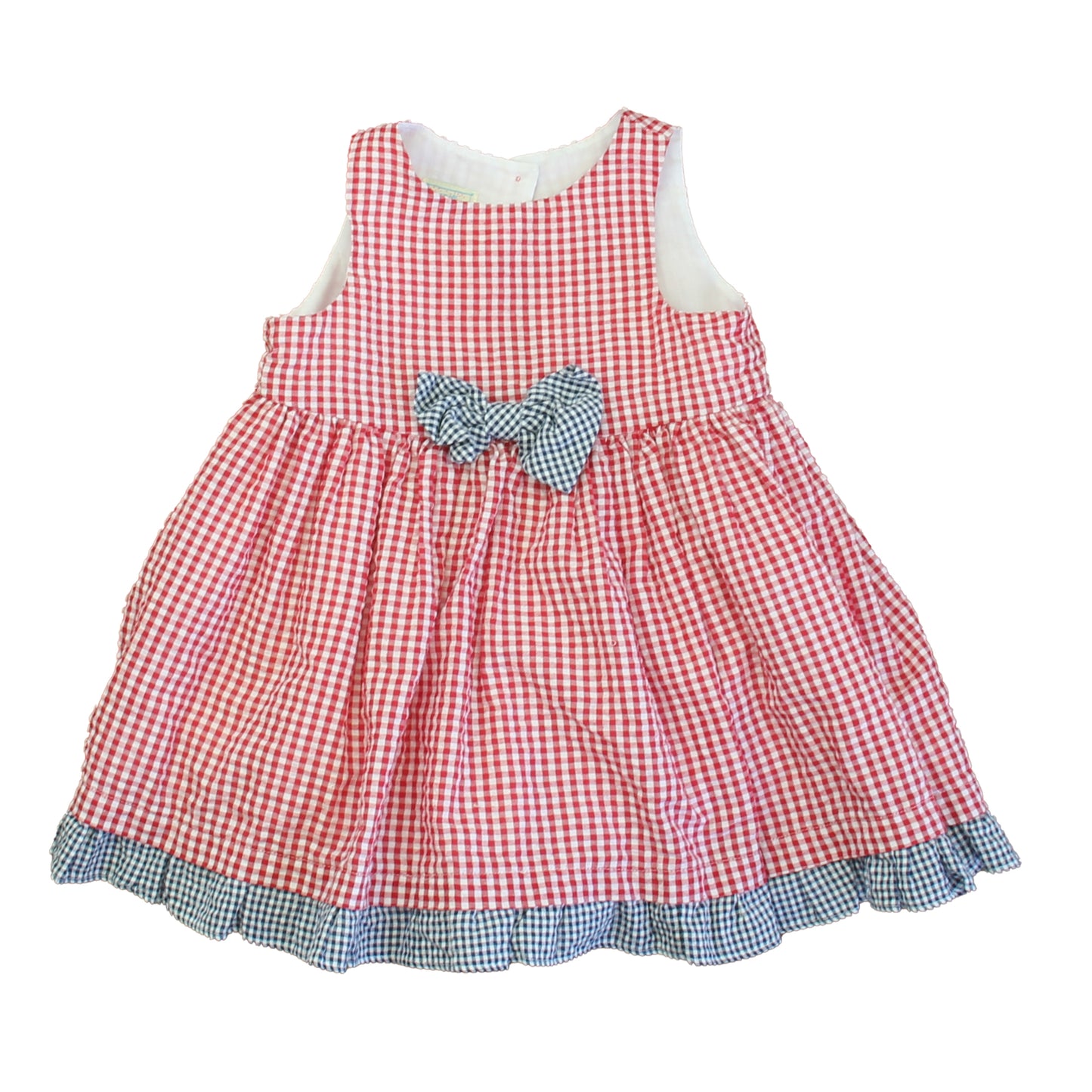 Marmellata Girls Red | White | Blue Dress Size: 24 Months Red | White | Blue