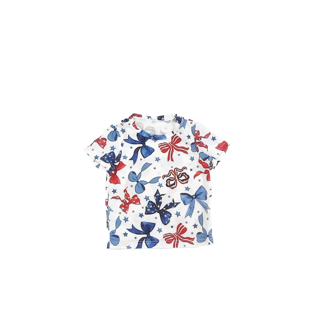 Shein Girls Red | White | Blue T-Shirt Size: 2T* Red | White | Blue