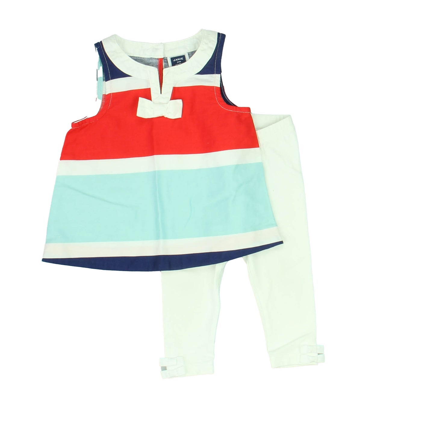 Janie and Jack Girls Red | White | Blue Apparel Sets Size: 6-12 Months Red | White | Blue