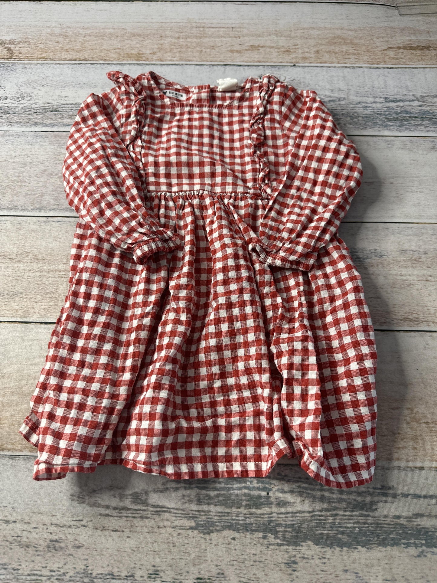 H&M Girls Red | White | plaid Dress Size: 18 months Red | White | plaid