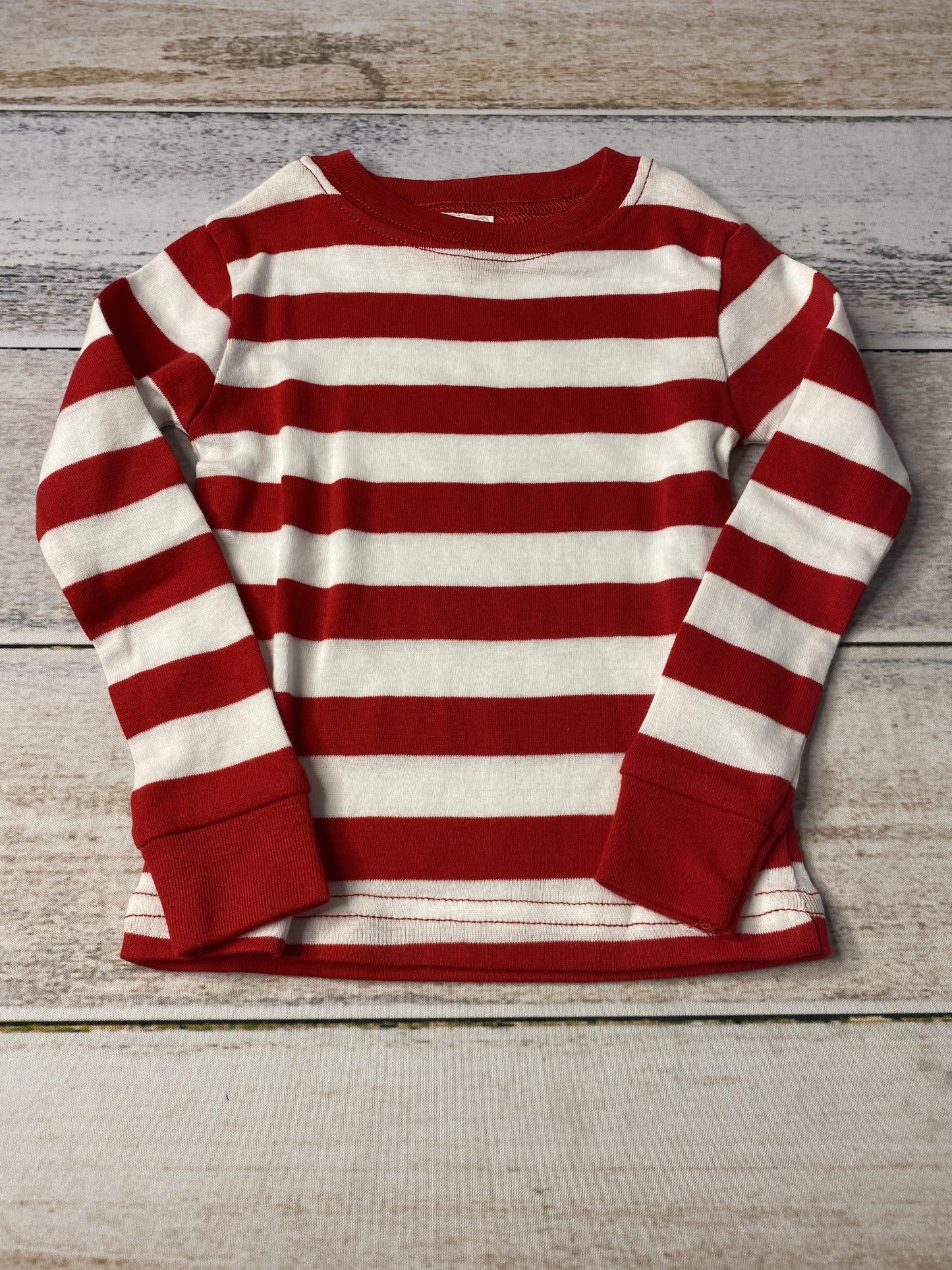 Under The Nile Unisex Red | White | Stripe Pajamas Size: 18 months Red | White | Stripe