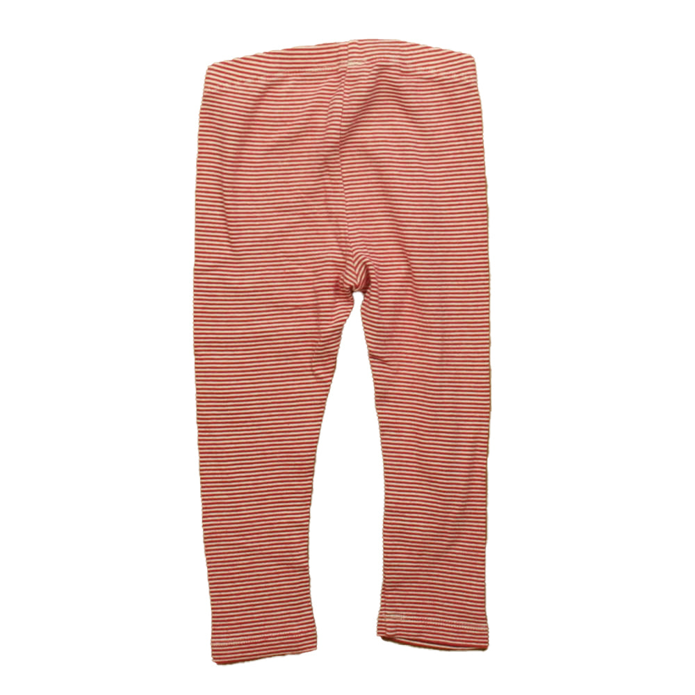 Tea Girls Red | White Stripe Leggings Size: 3T Red | White Stripe