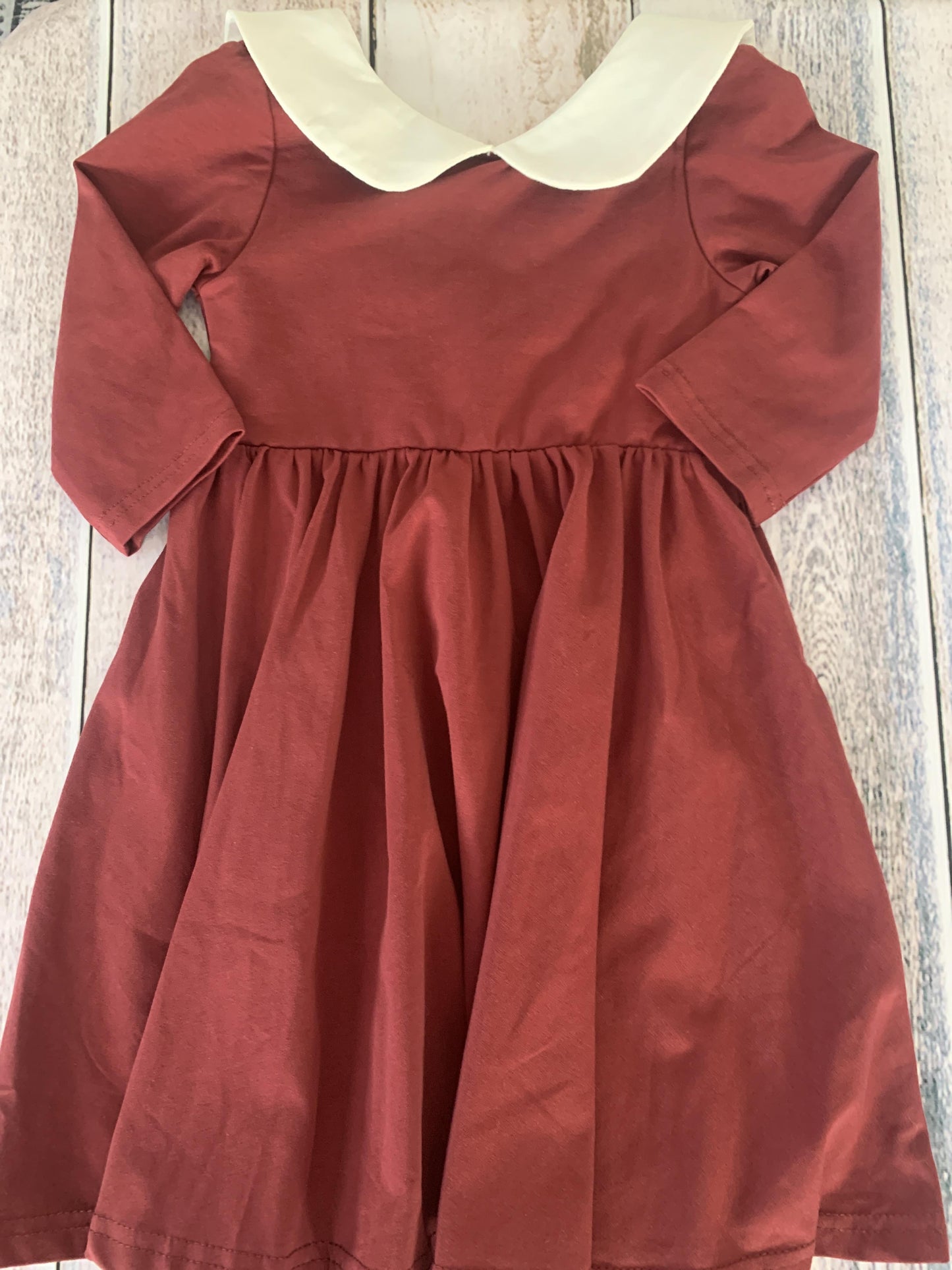 Ollie Jay Girls Red | White Dress Size: 3T Red | White