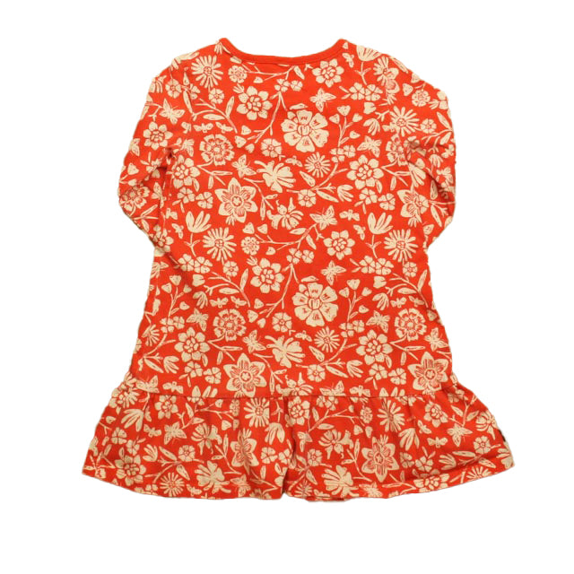 Tea Girls Red | White Dress Size: 4T Red | White