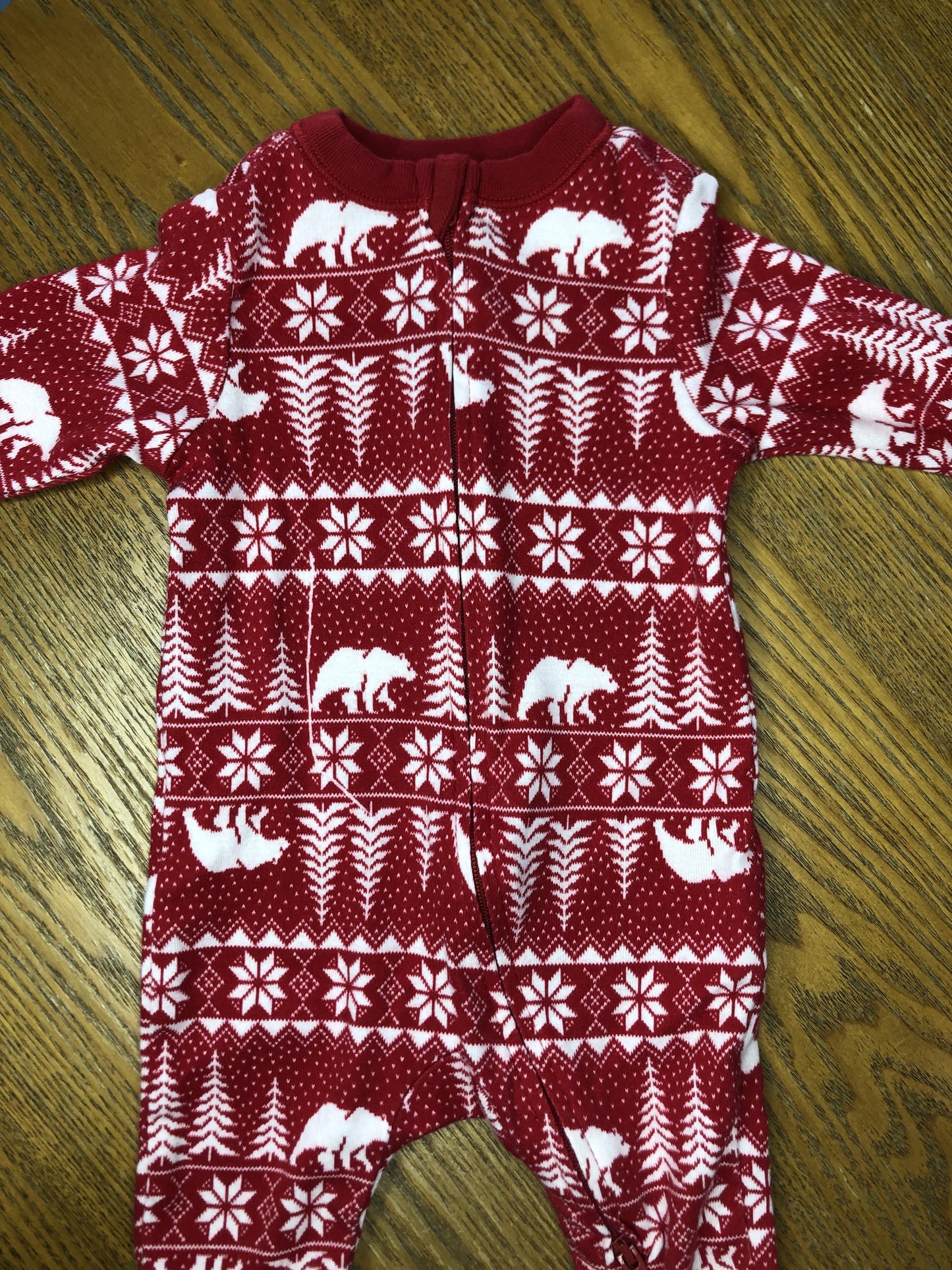 Old Navy Girls Red | White Pajamas Size: 0-3 months Red | White