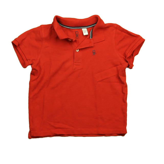 Okaidi Boys Red Polo Shirt Size: 6 Years