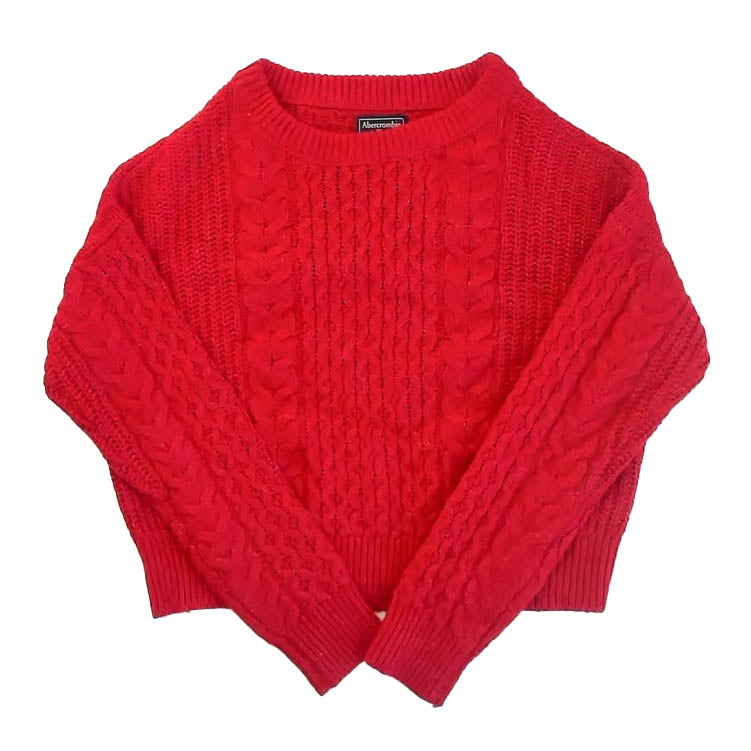 Abercrombie Girls Red Sweater Size: Junior Small Red
