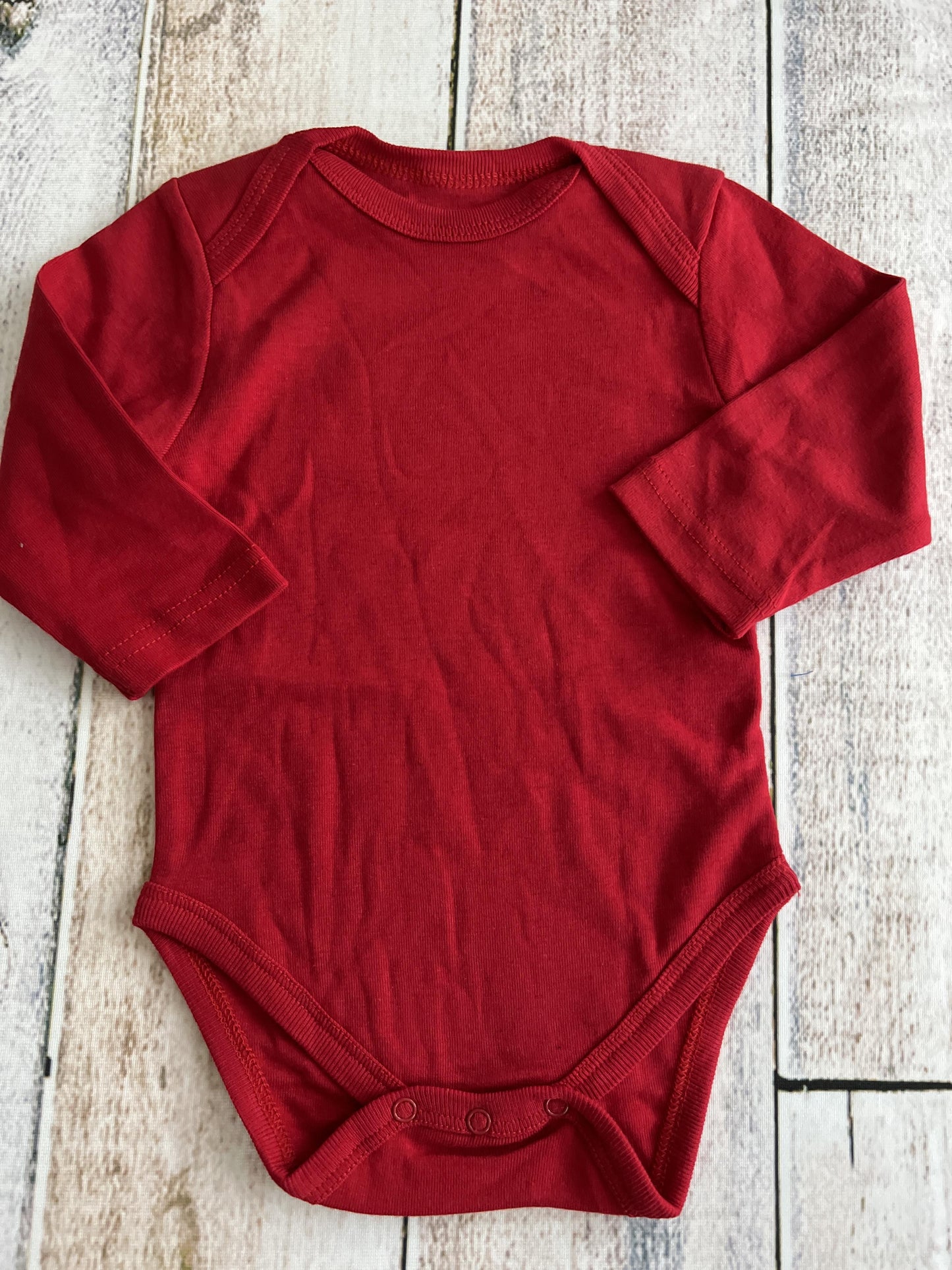 Leveret Boys Red Onesie Size: 3-6 months Red