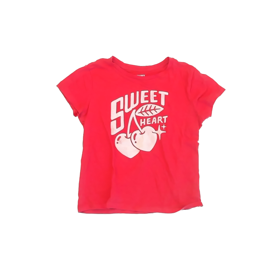 Old Navy Girls Red T-Shirt Size: 10-12 Years Red