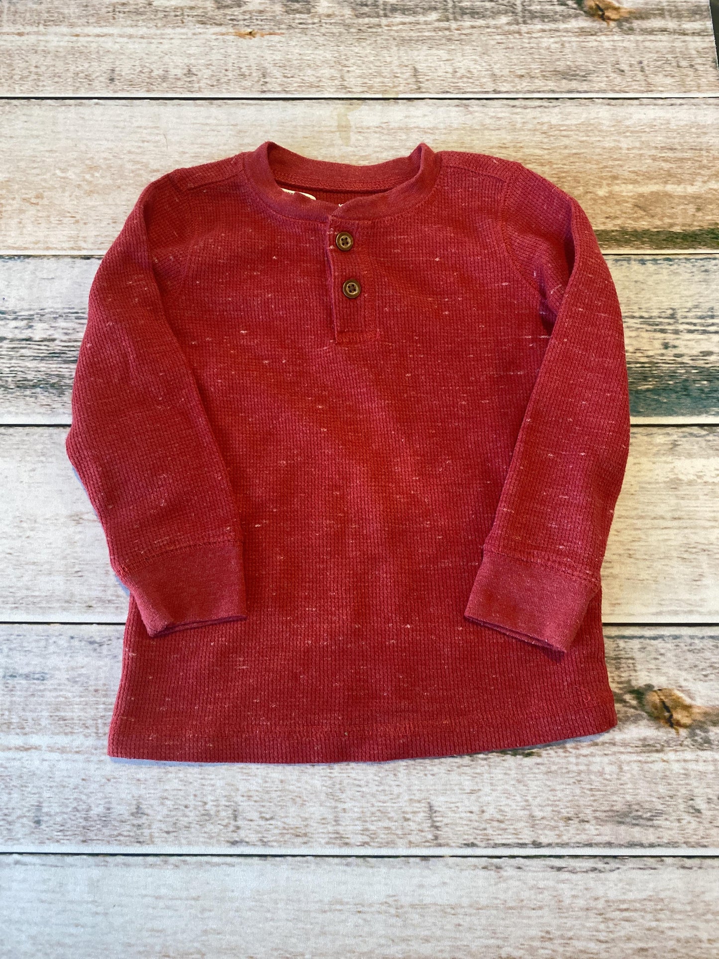 Jumping Beans Boys Red Long Sleeve Shirt Size: 24 months Red