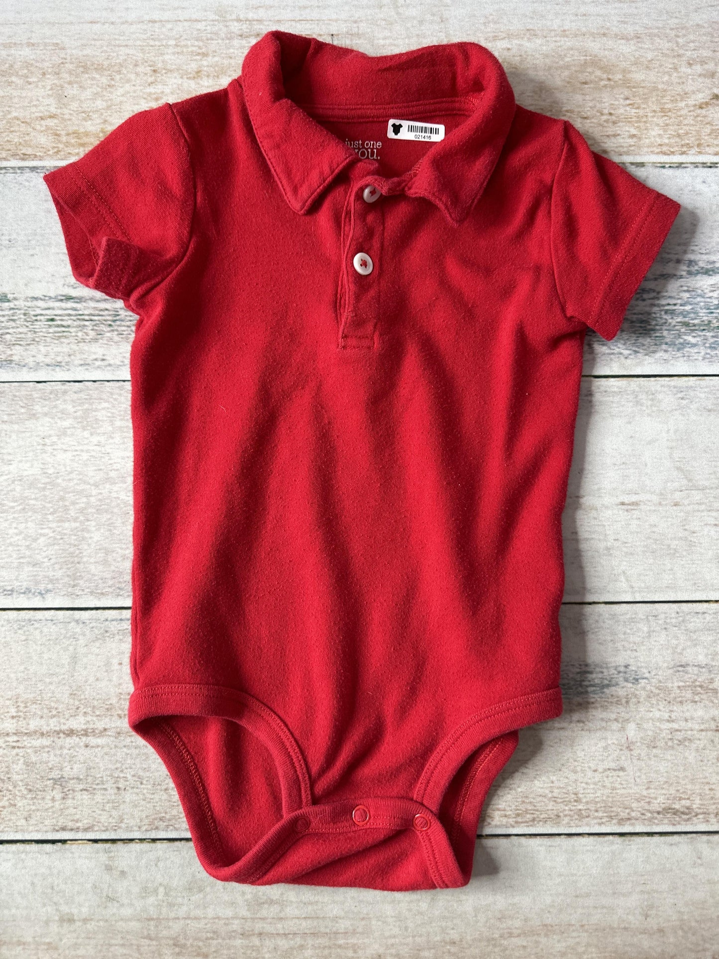 Carters Boys Red Onesie Size: 12-18 months Red