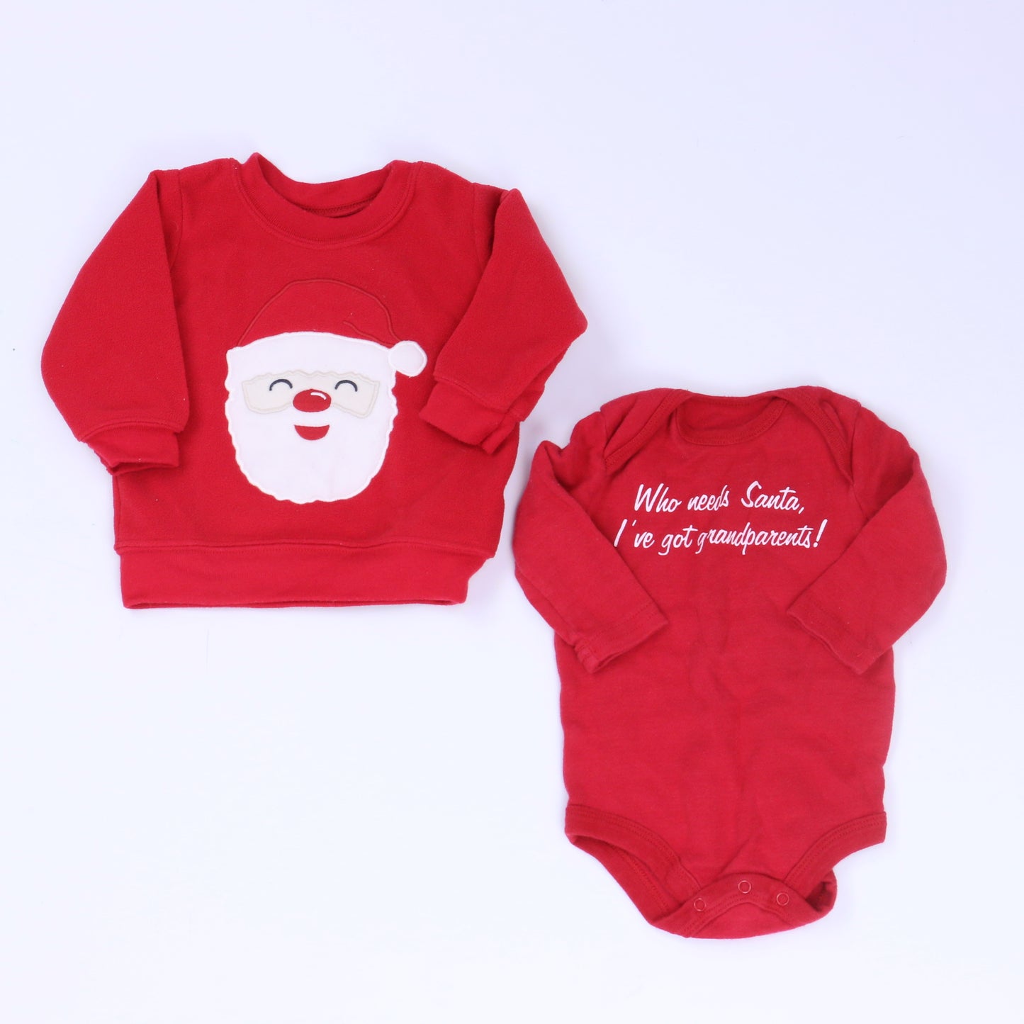 Carter's | Faded Glory Unisex Red Long Sleeve Shirt Size: 3-6 Months Red