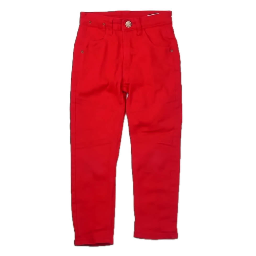 Fashion Boys Red Jeans Size: 6 Years Red