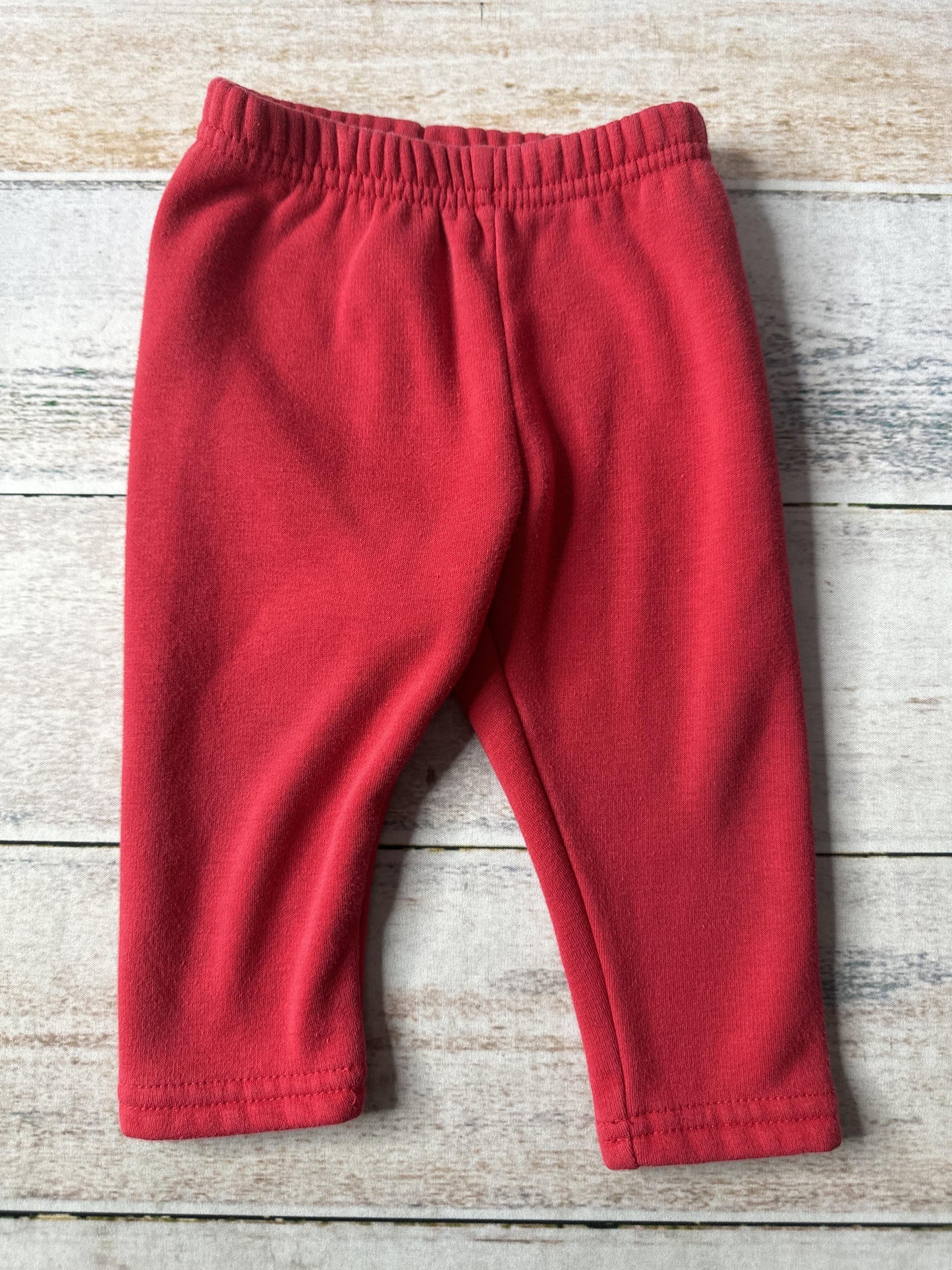 Unisex Red Pants Size: 12 months Red
