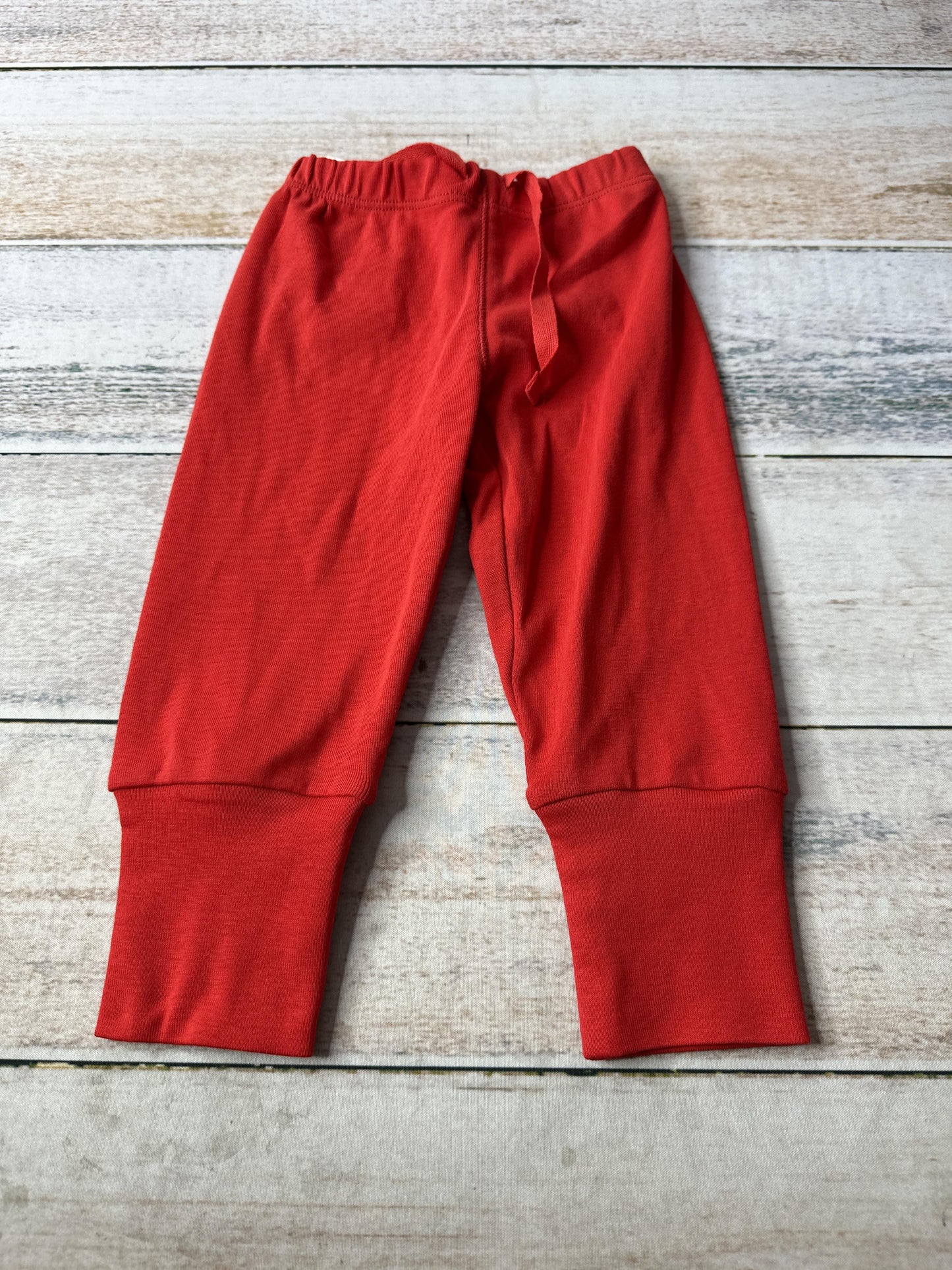 Kidential Unisex Red Pants Size: 6-9 months Red