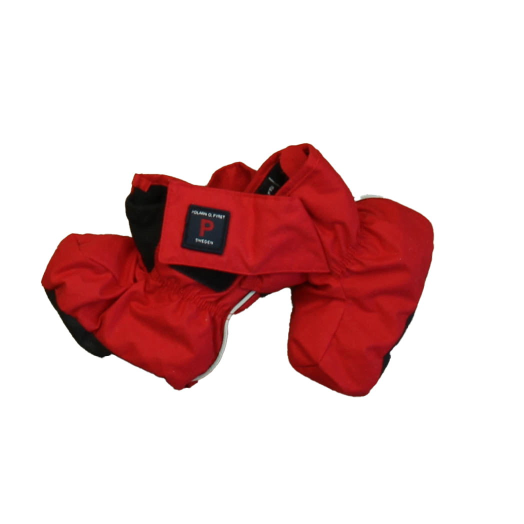 Polarn O. Pyret Unisex Red Booties Size: 4-9 Months Red
