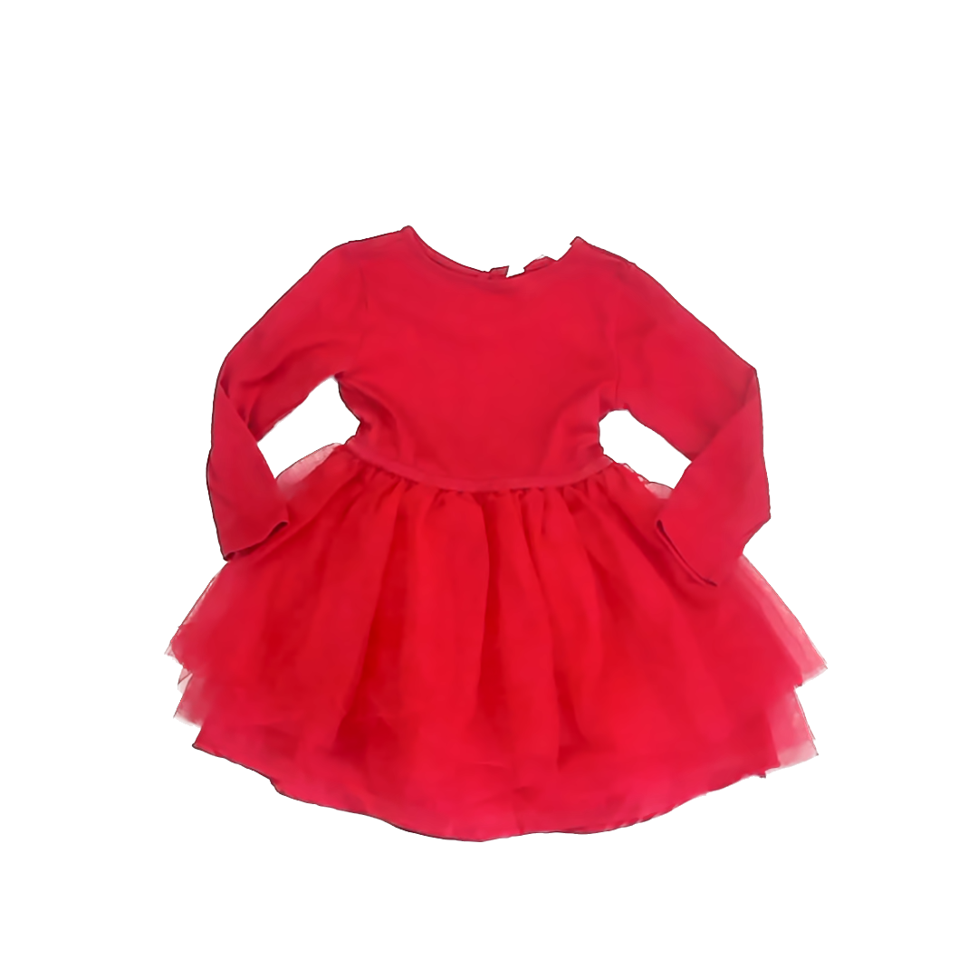 H&M Girls Red Dress Size: 3-4T Red