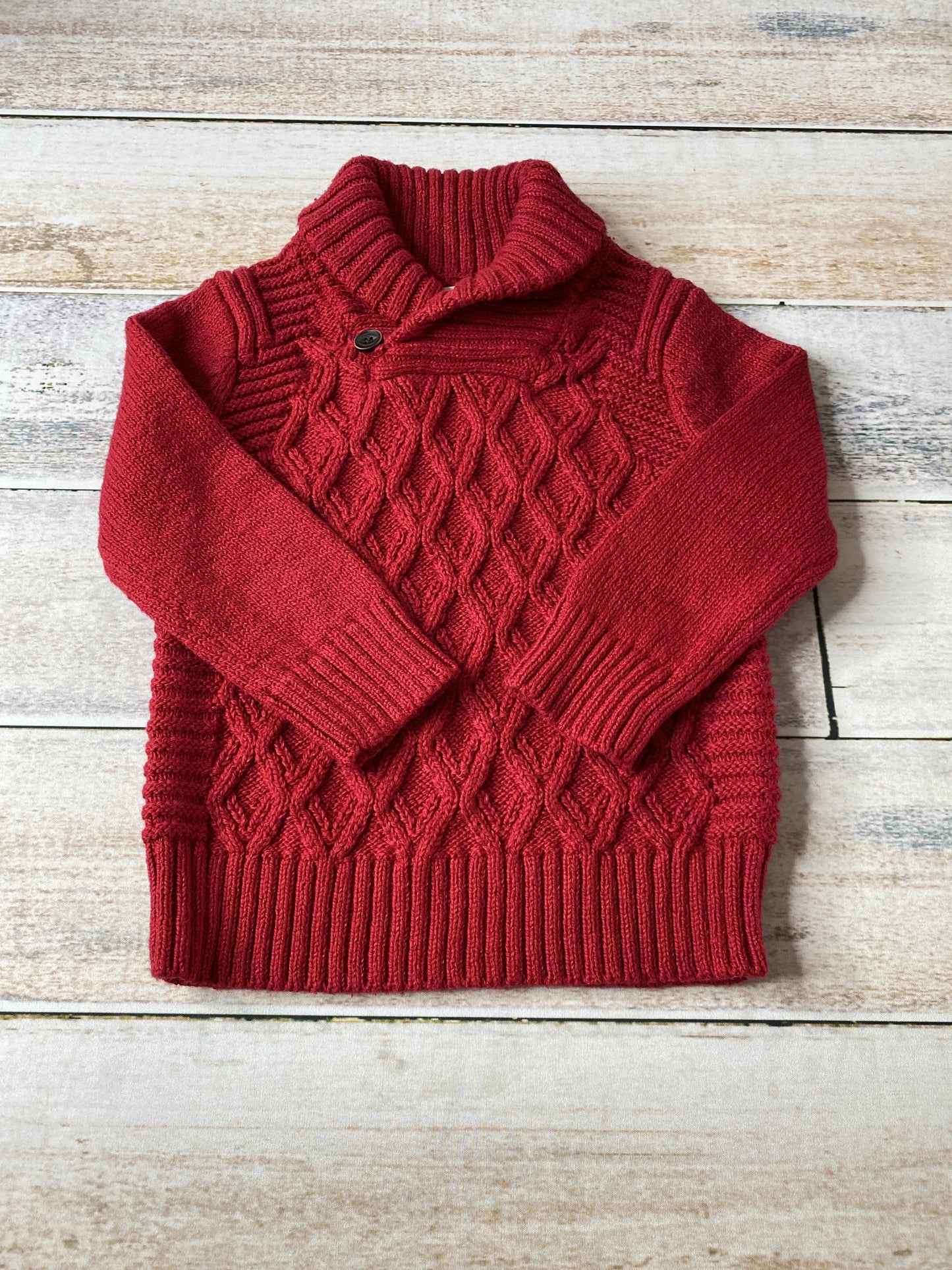 Cat & Jack Boys Red Sweater Size: 2T Red