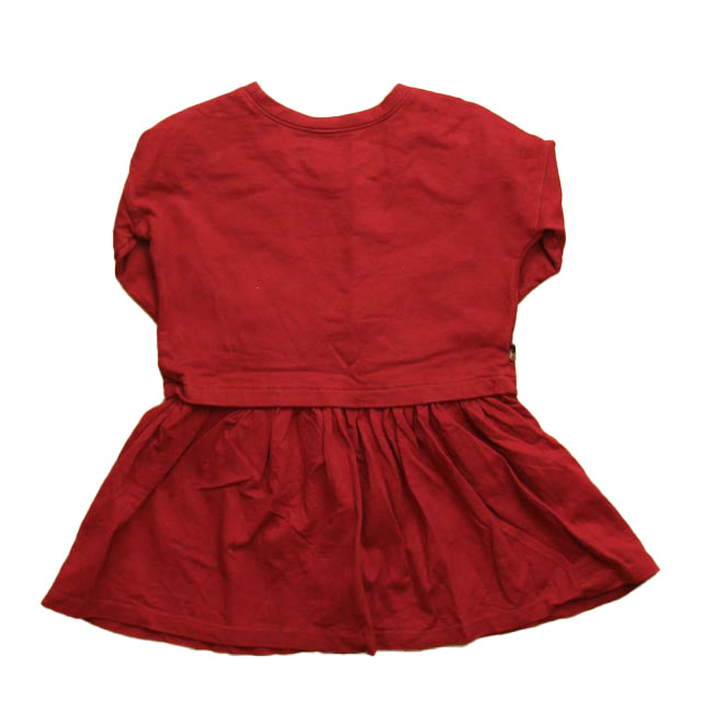 Tea Girls Red Dress Size: 2T Red
