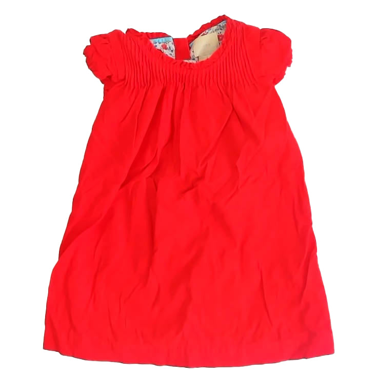 Boden Girls Red Dress Size: 18-24 Months Red