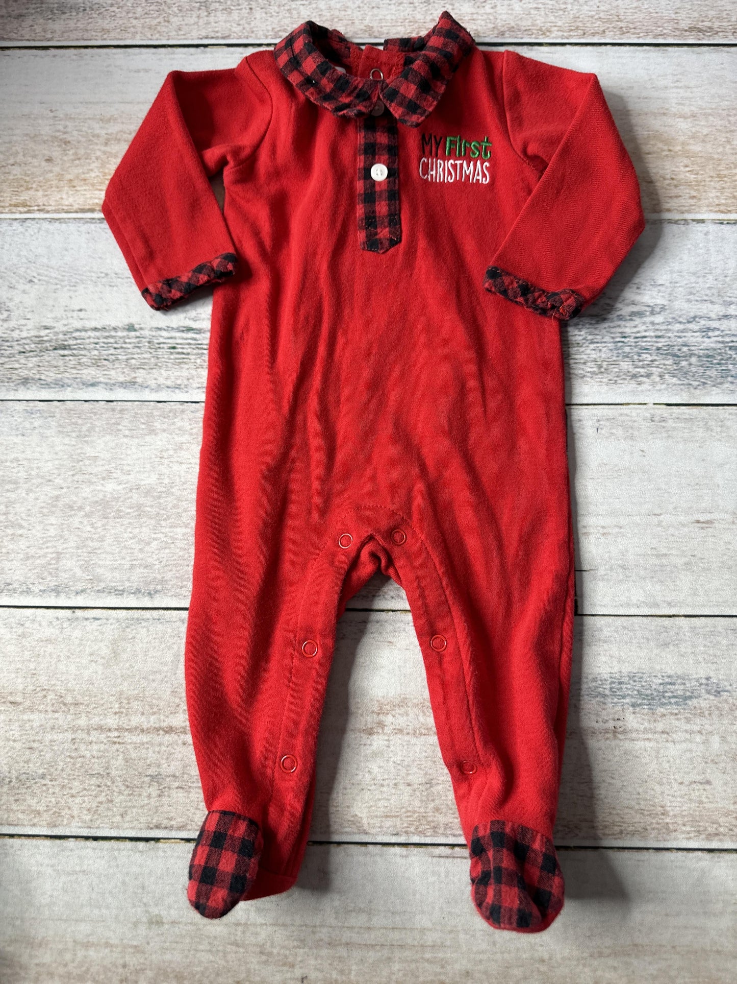 Baby Essentials Unisex Red Pajamas Size: 3-6 months Red