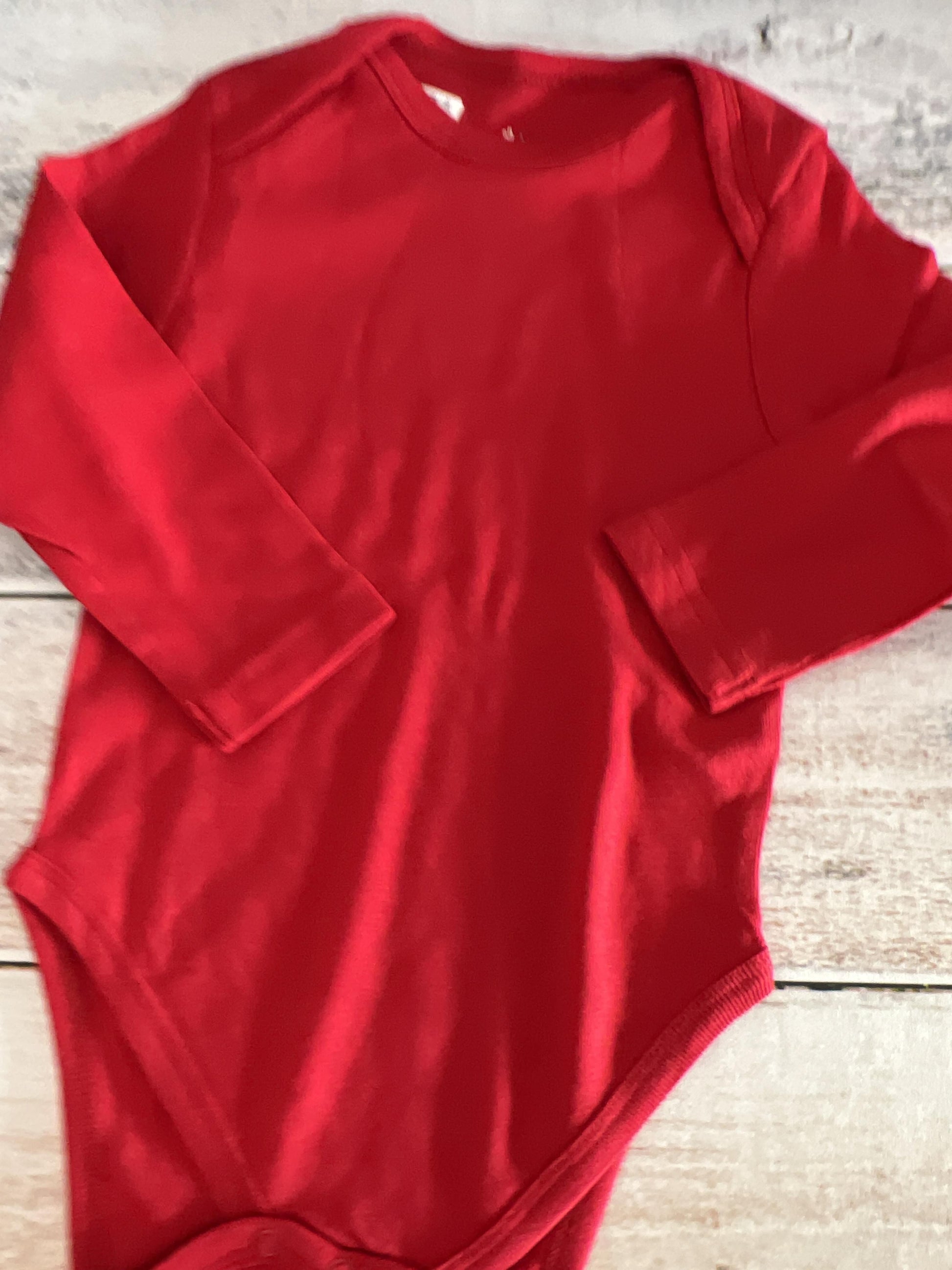 Leveret Boys Red Onesie Size: 12-18 months Red