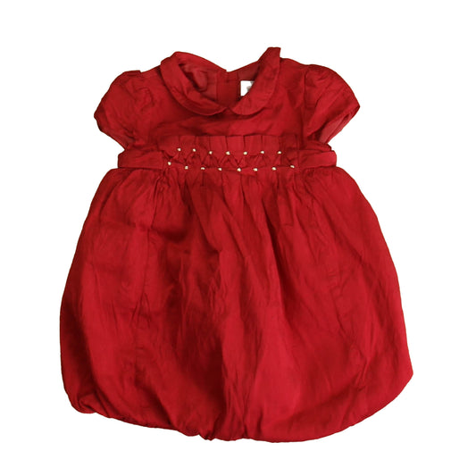 Janie and Jack Girls Red Special Occasion Dress Size: 3-6 Months Red