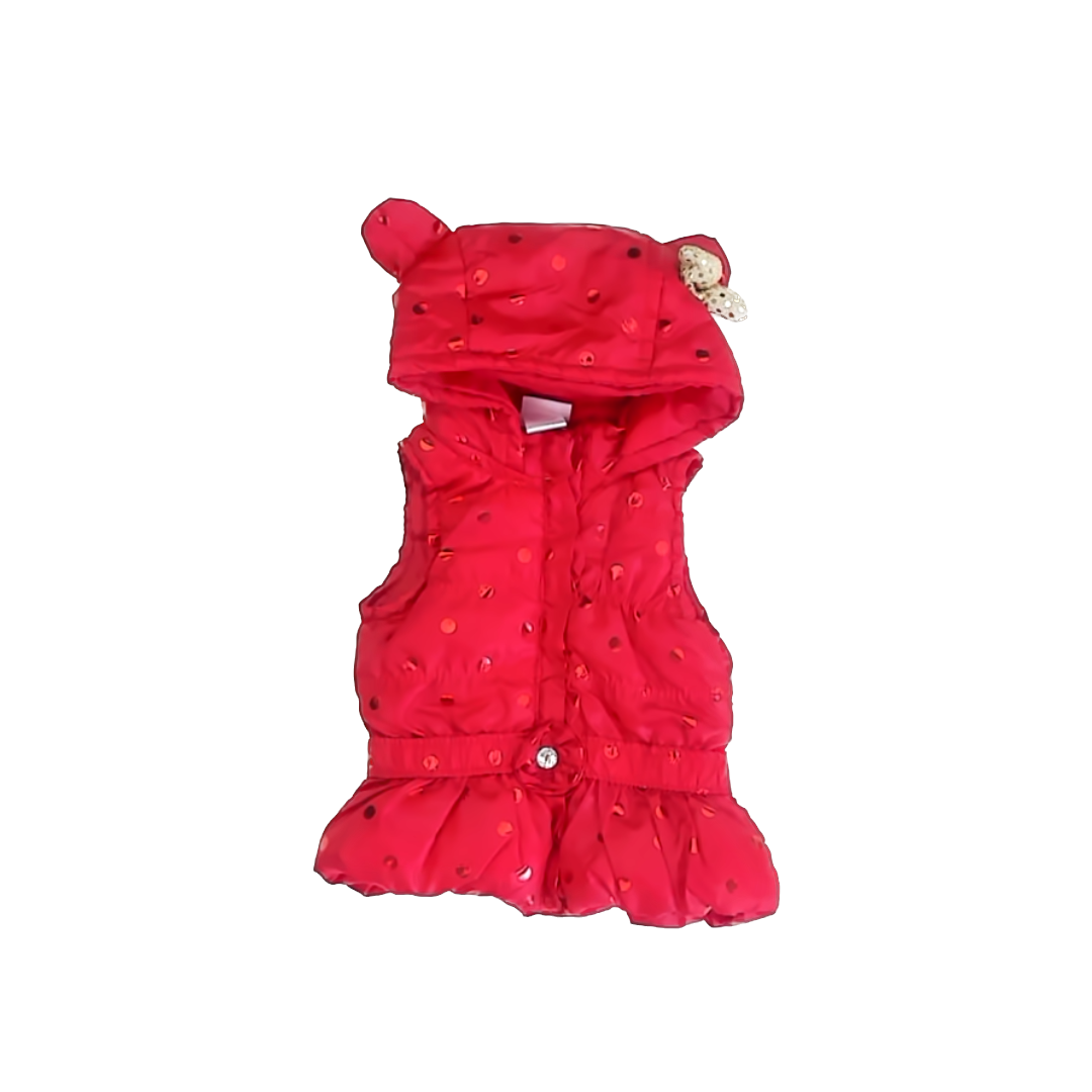 Nannette Kids Girls Red Vest Size: 12 Months Red