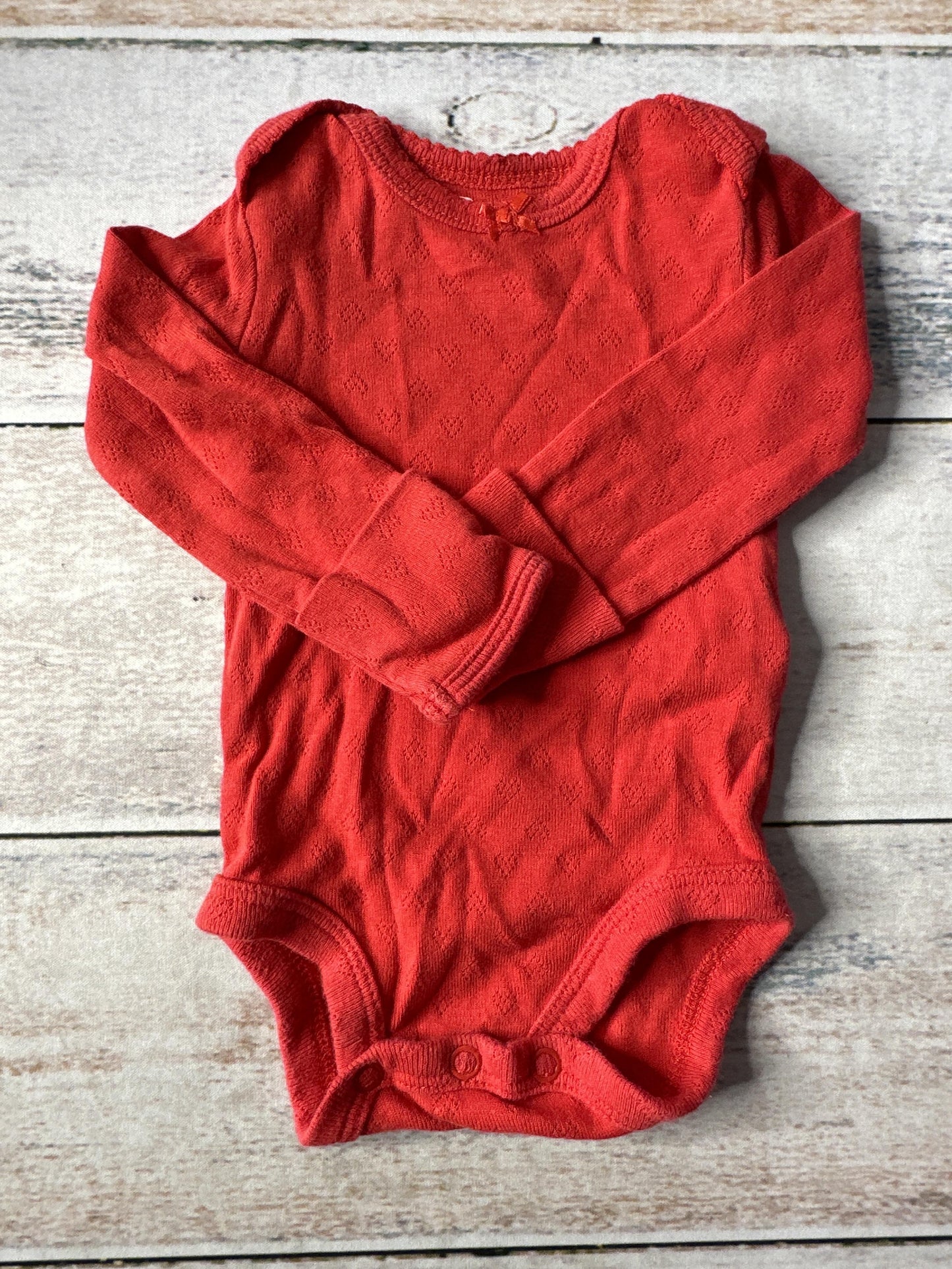 Carters Girls Red Onesie Size: Newborn Red