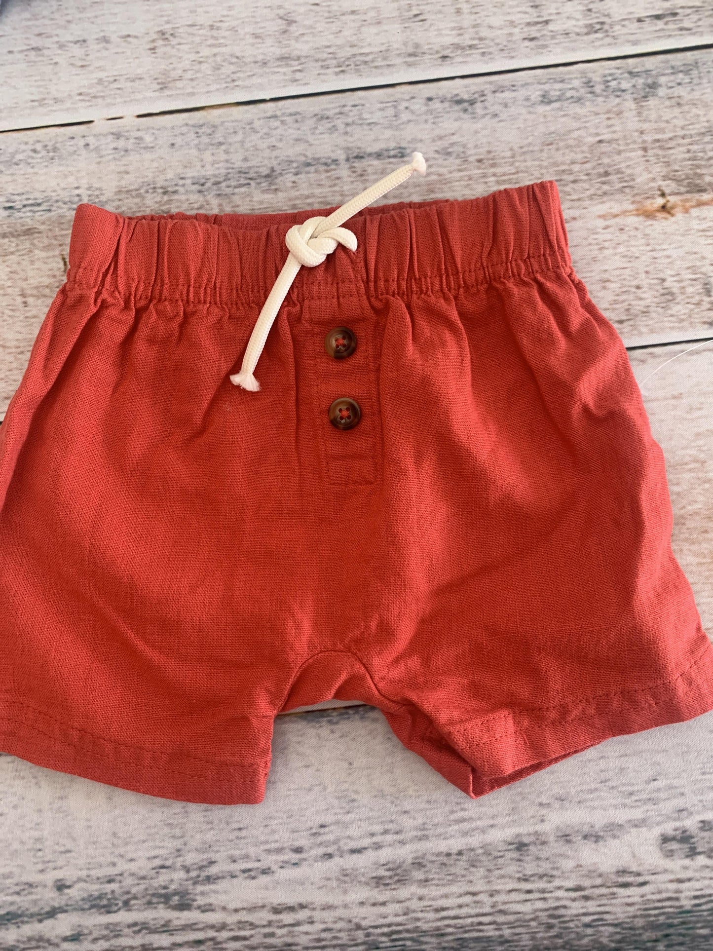 Just Born Boys Red Shorts Size: 6 months Red